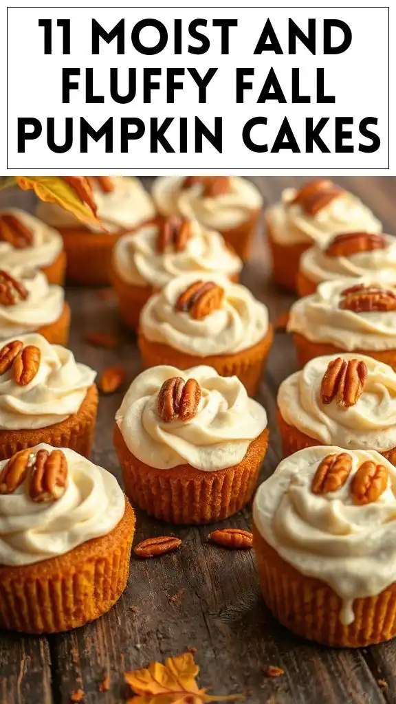 11 Moist and Fluffy Fall Pumpkin Cakes