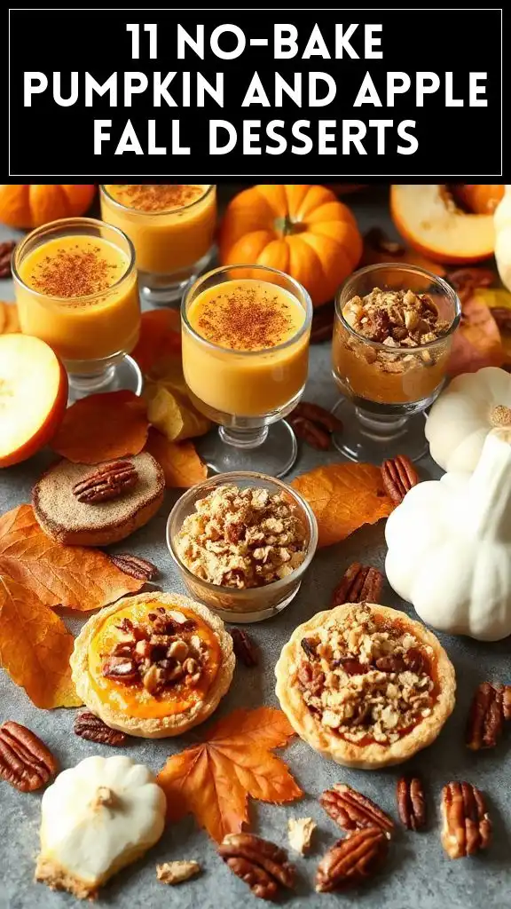 11 No-Bake Pumpkin and Apple Fall Desserts