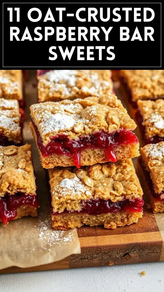 11 Oat-Crusted Raspberry Bar Sweets