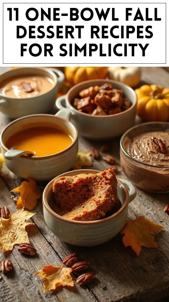 11 One-Bowl Fall Dessert Recipes for Simplicity