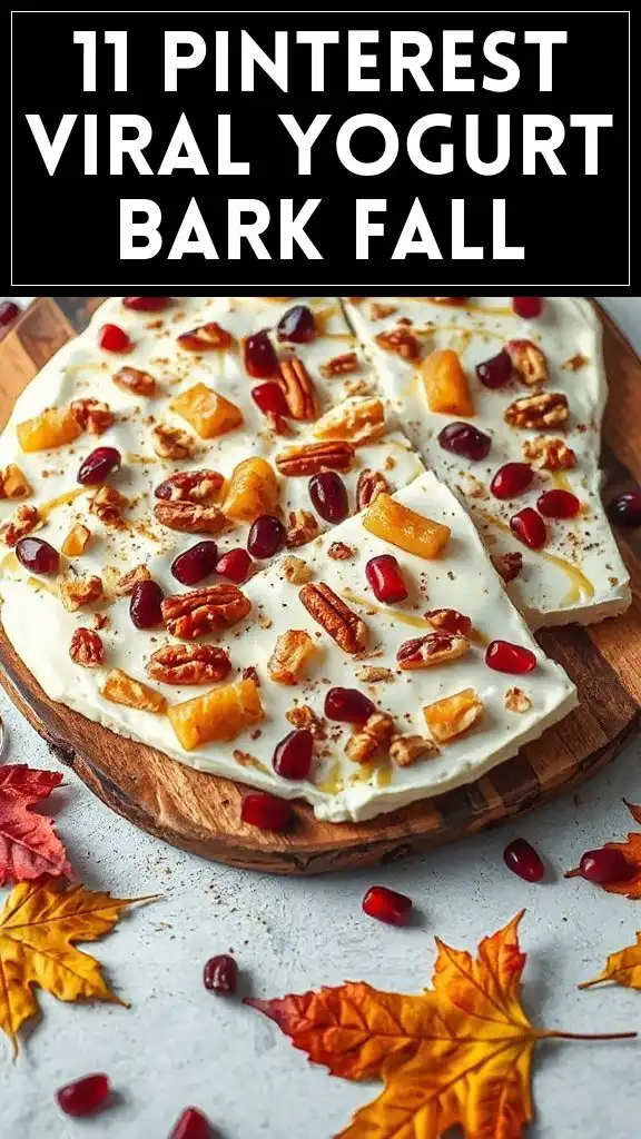 11 Pinterest Viral Yogurt Bark Fall