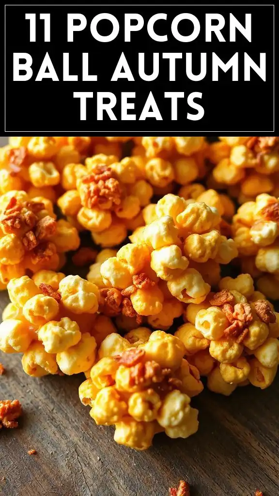 11 Popcorn Ball Autumn Treats