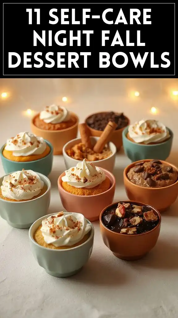11 Self-Care Night Fall Dessert Bowls