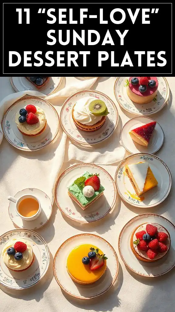 11 “Self-Love” Sunday Dessert Plates
