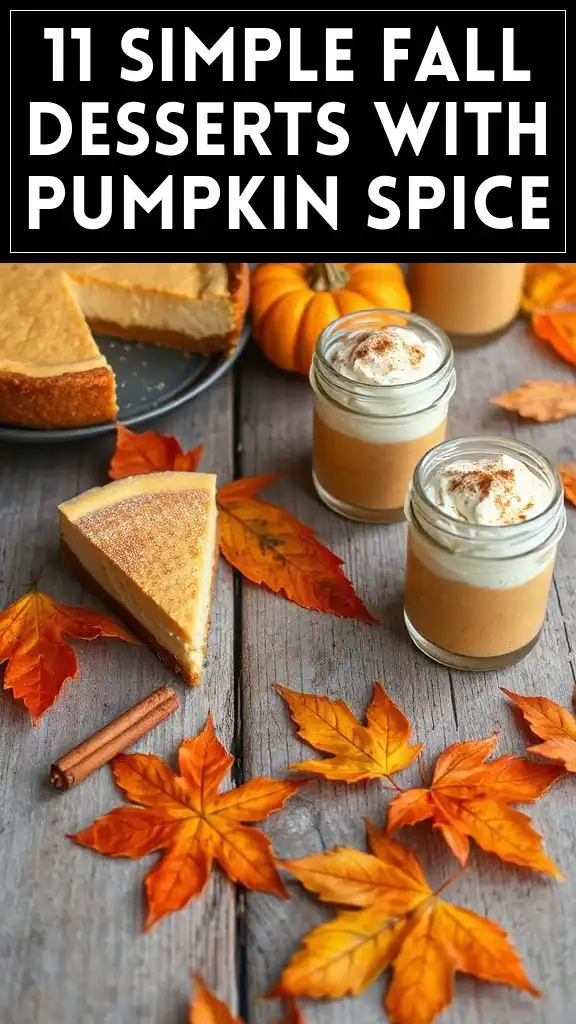 11 Simple Fall Desserts With Pumpkin Spice