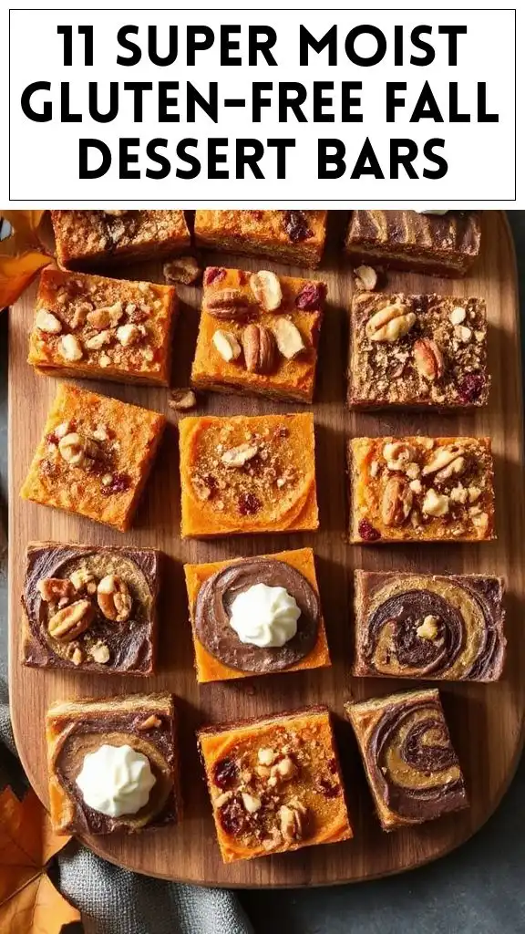 11 Super Moist Gluten-Free Fall Dessert Bars