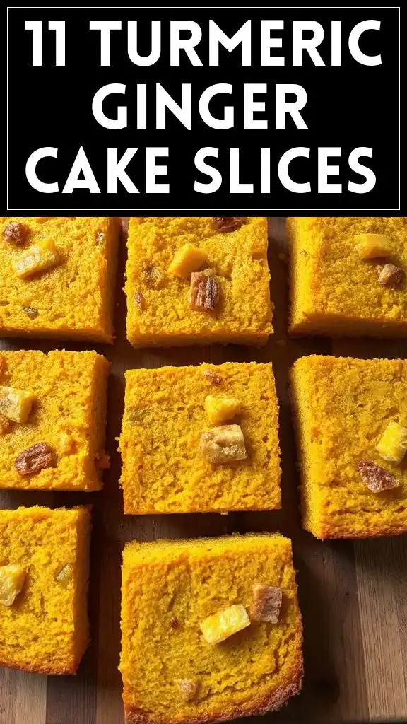 11 Turmeric Ginger Cake Slices