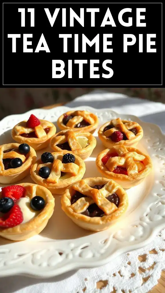 11 Vintage Tea Time Pie Bites