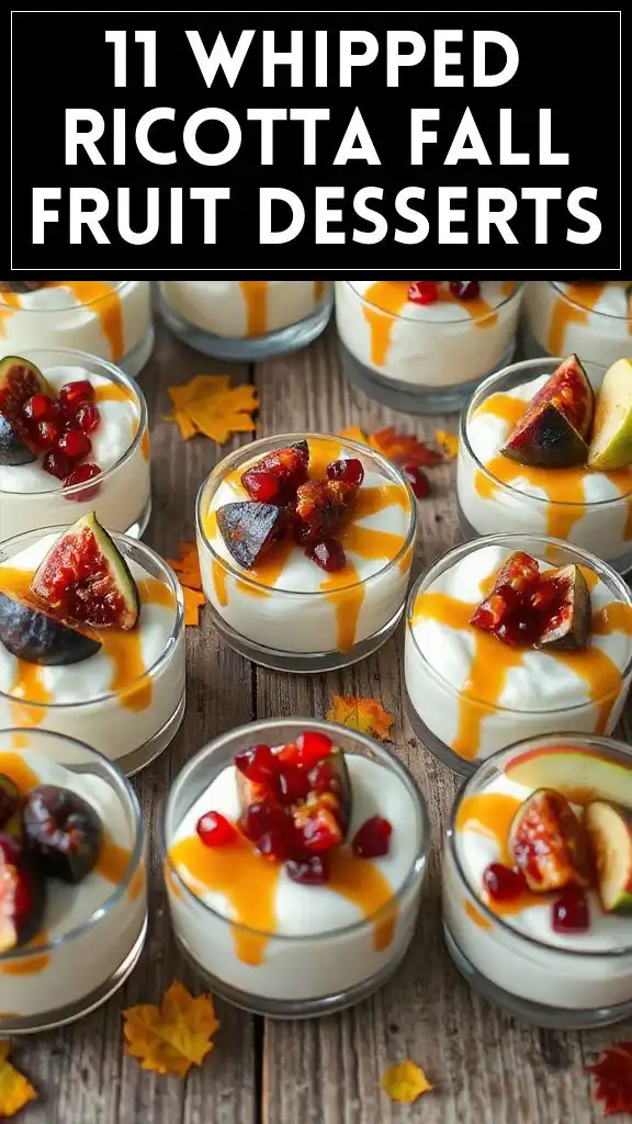 11 Whipped Ricotta Fall Fruit Desserts