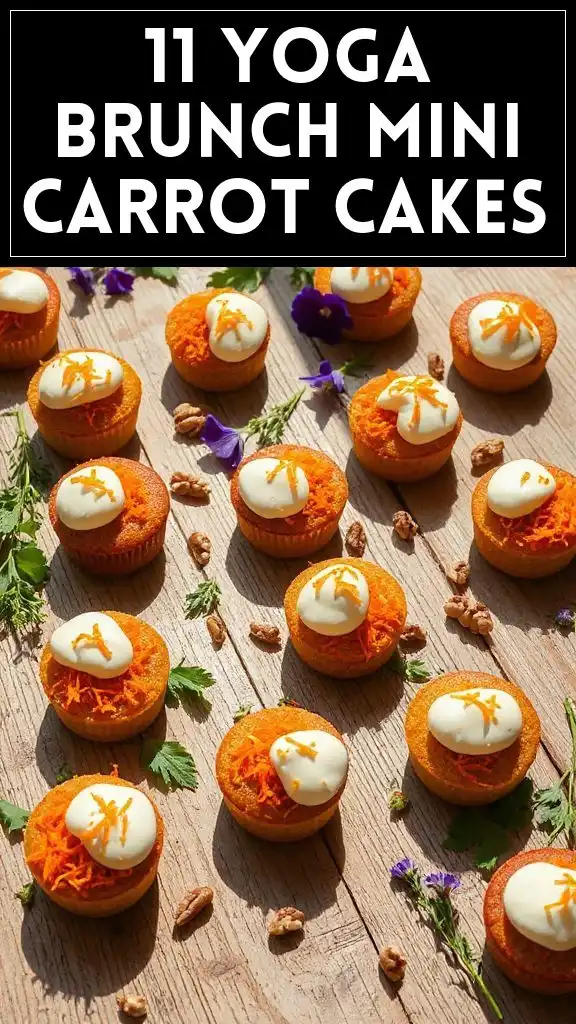 11 Yoga Brunch Mini Carrot Cakes