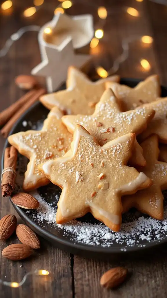 almond cinnamon holiday cookies recipe