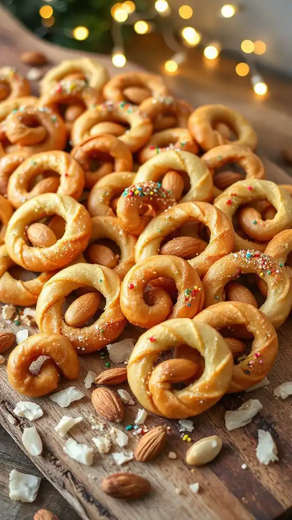 almond infused holiday cookies