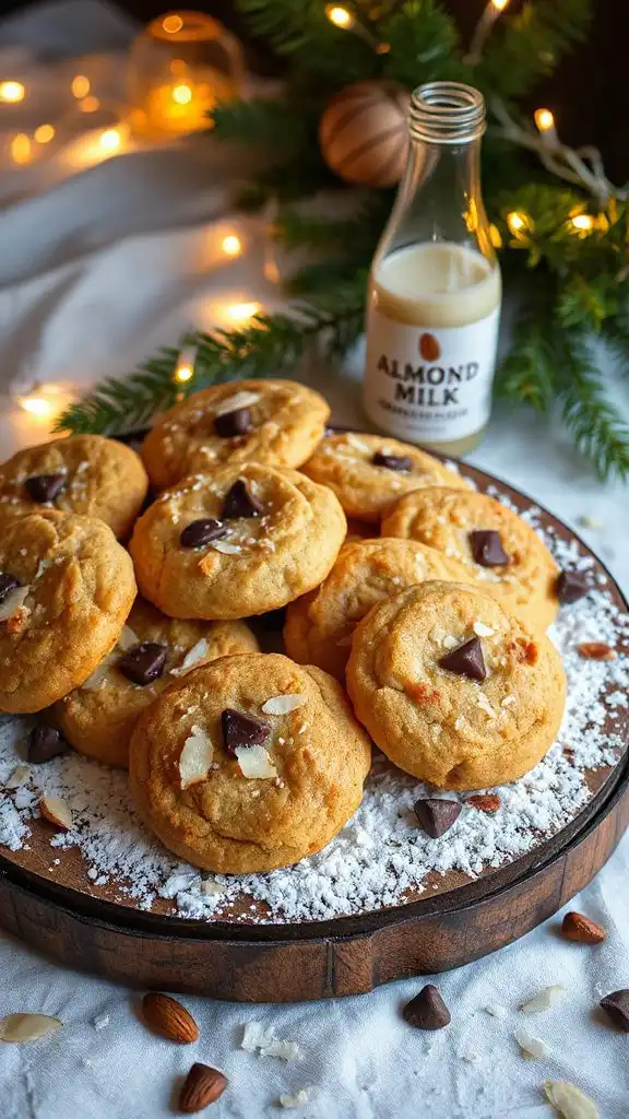 almond joy inspired kombucha cookies