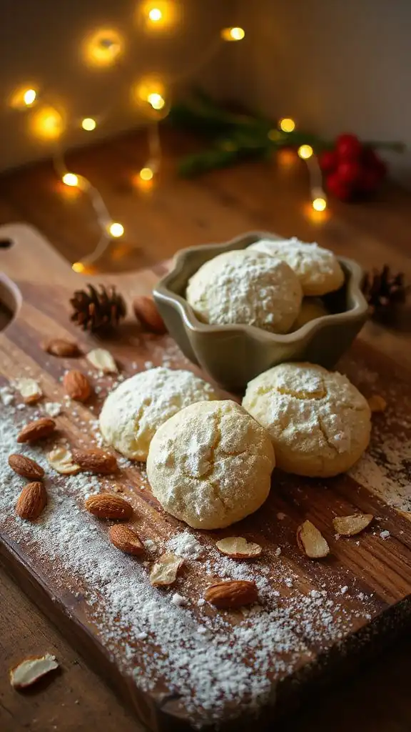 chewy coconut almond cookies