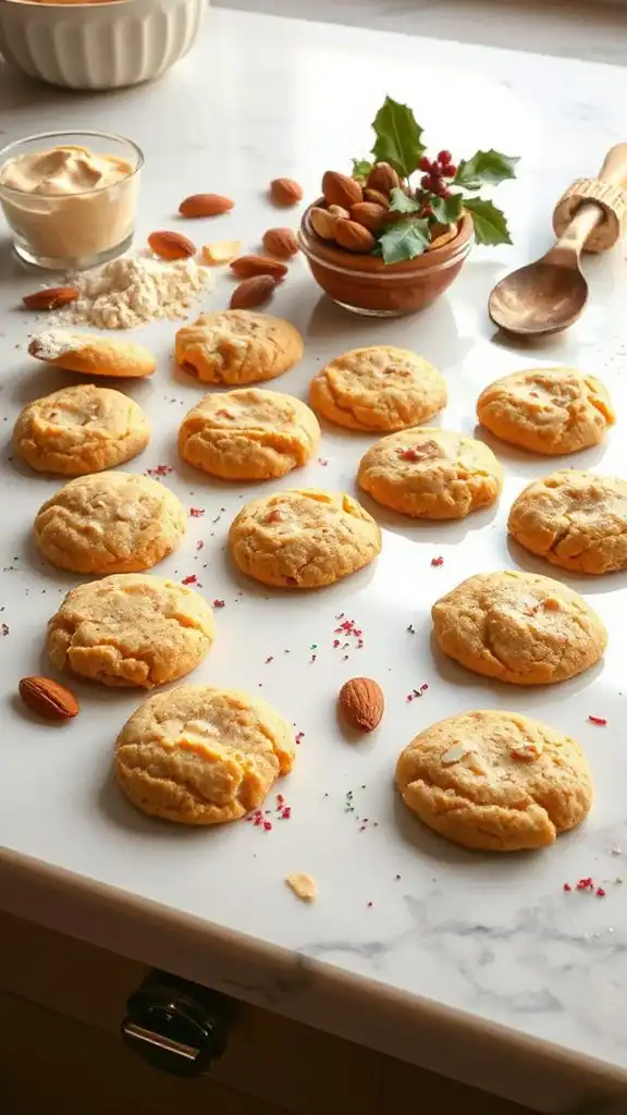 chewy marzipan candy cookies