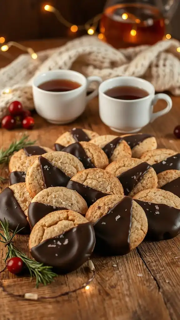 chocolate black tea cookies