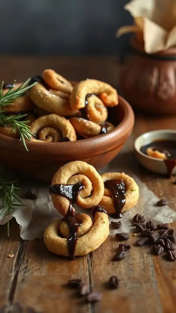 chocolate dipped holiday cookies