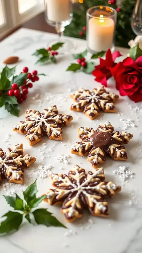 chocolate dipped holiday treats