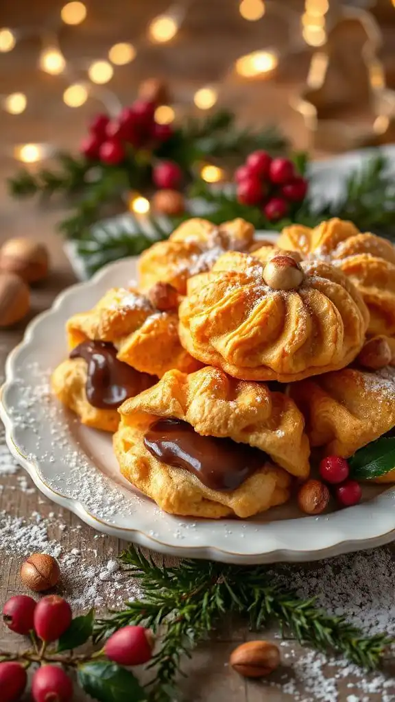 chocolate hazelnut layered cookies