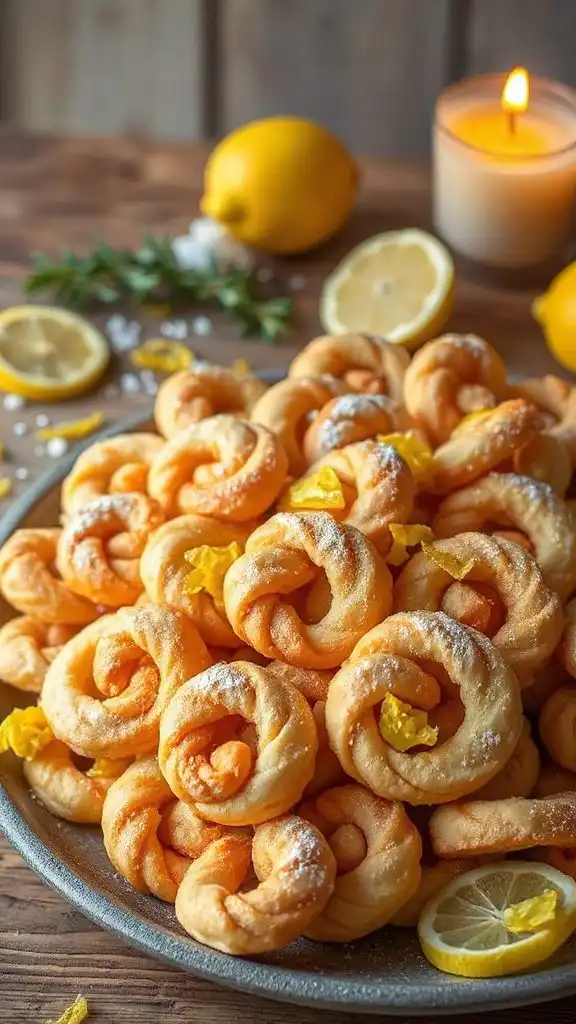 citrusy lemon zest cookies