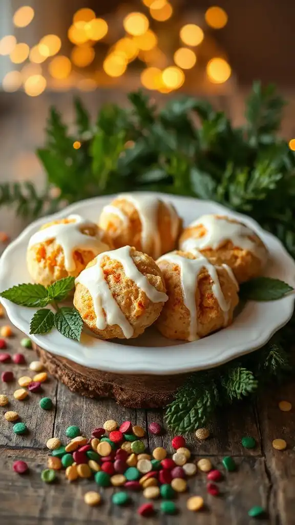 citrusy ricotta cookies iced