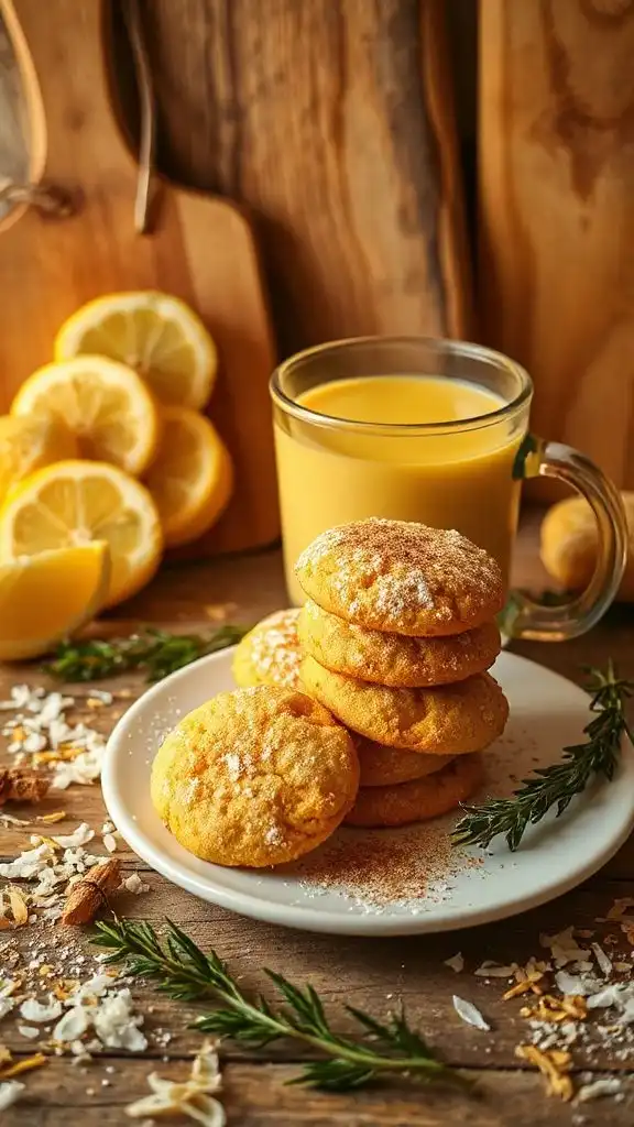 coconut lemon holiday cookies