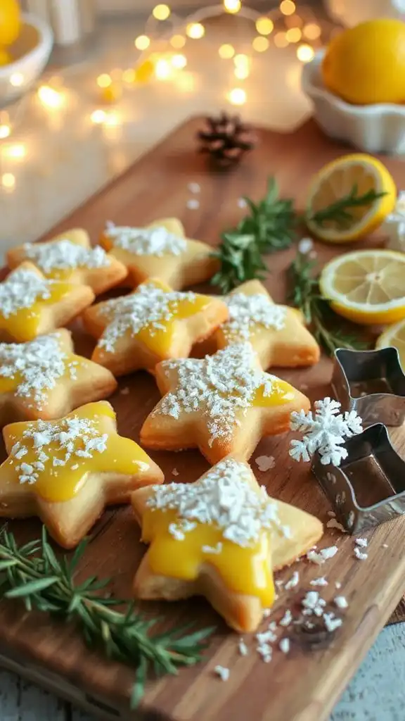 coconut limoncello shortbread cookies