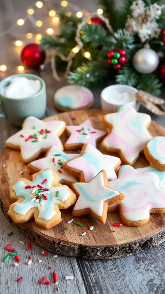 colorful marbled icing recipe