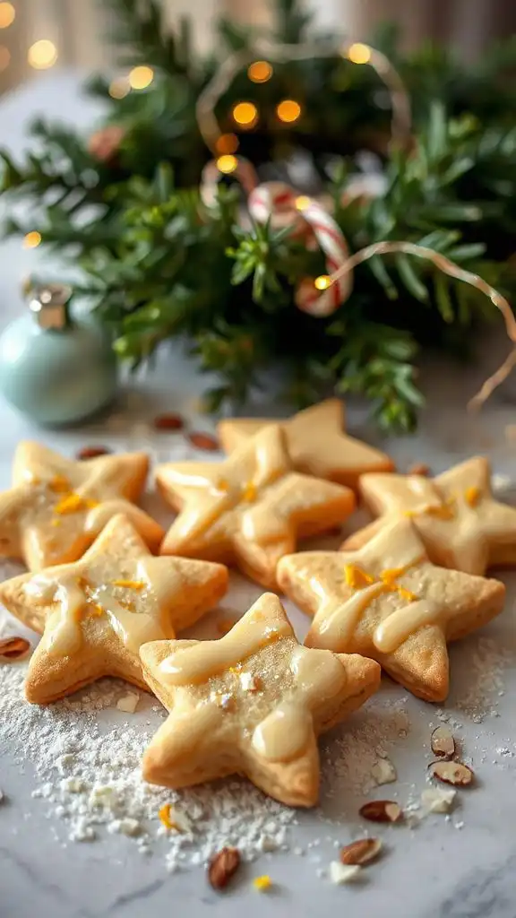 festive almond lemon cookies