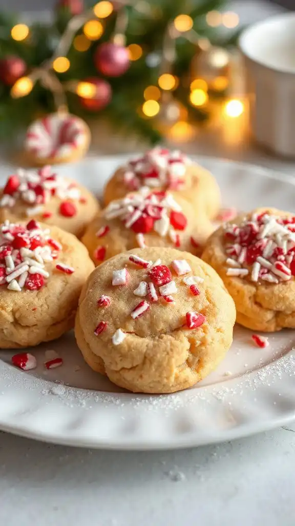 festive candy cane sprinkles