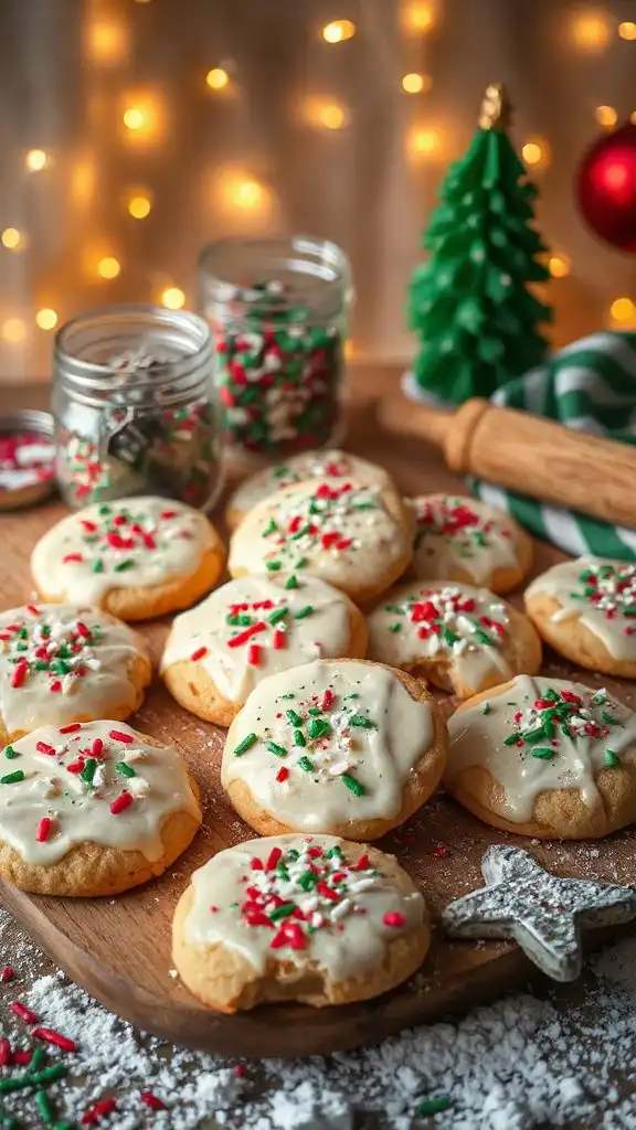festive glitter for cookies
