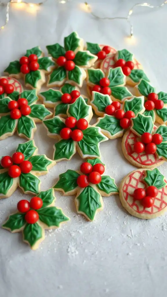 festive holiday cookie decorations