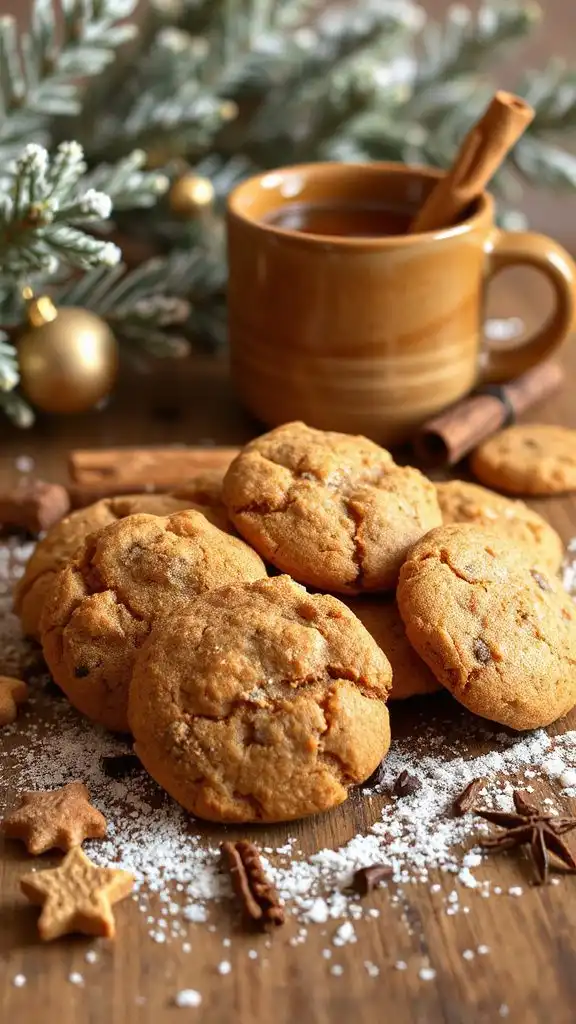 ginger tea molasses cookies