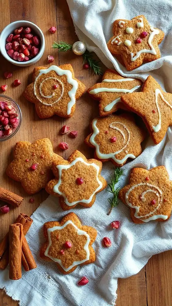 gingerbread cookies with peppercorns