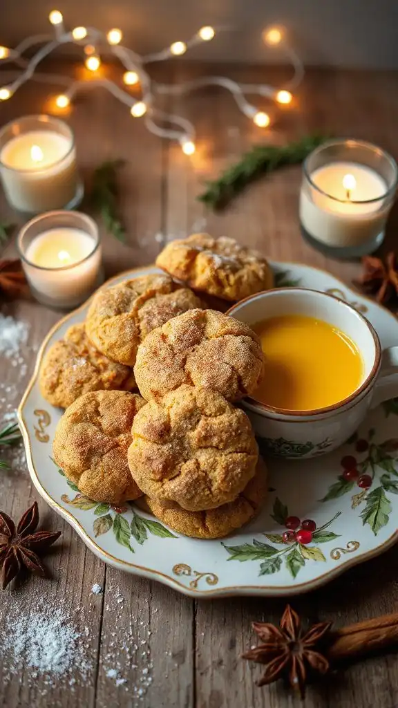 golden milk snickerdoodle cookies