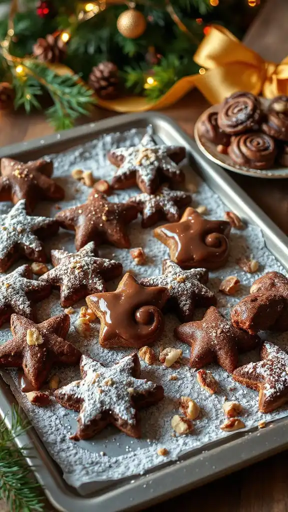 hazelnut chocolate spritz cookies