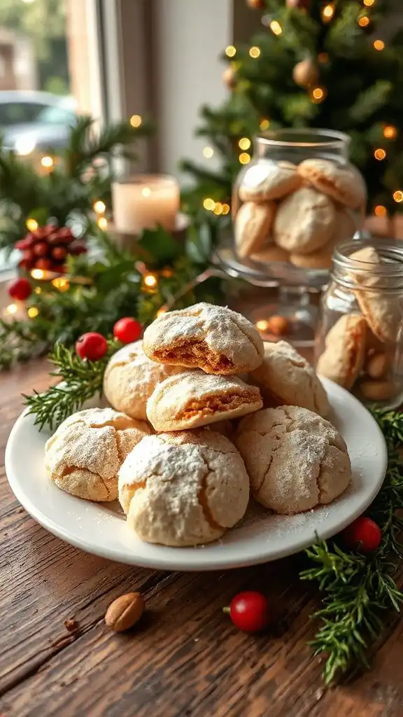 hazelnut twist on ricciarelli