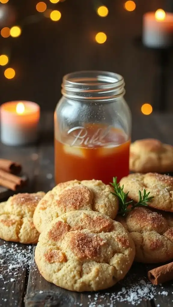 kombucha infused snickerdoodle cookies