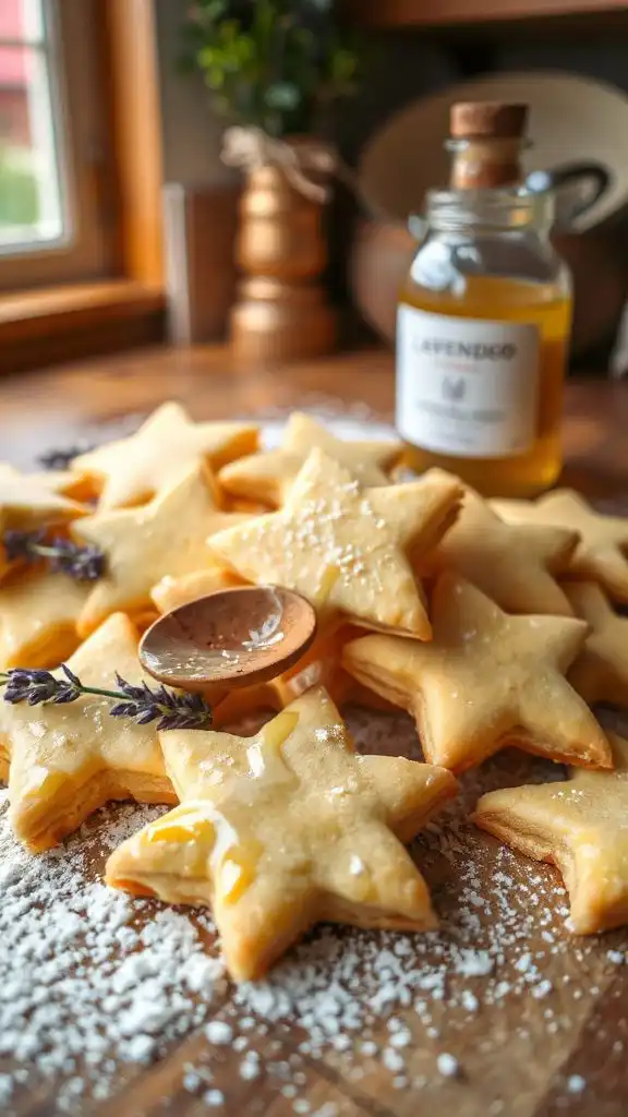 lavender limoncello shortbread cookies