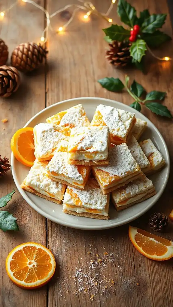 no bake citrus ricotta bars