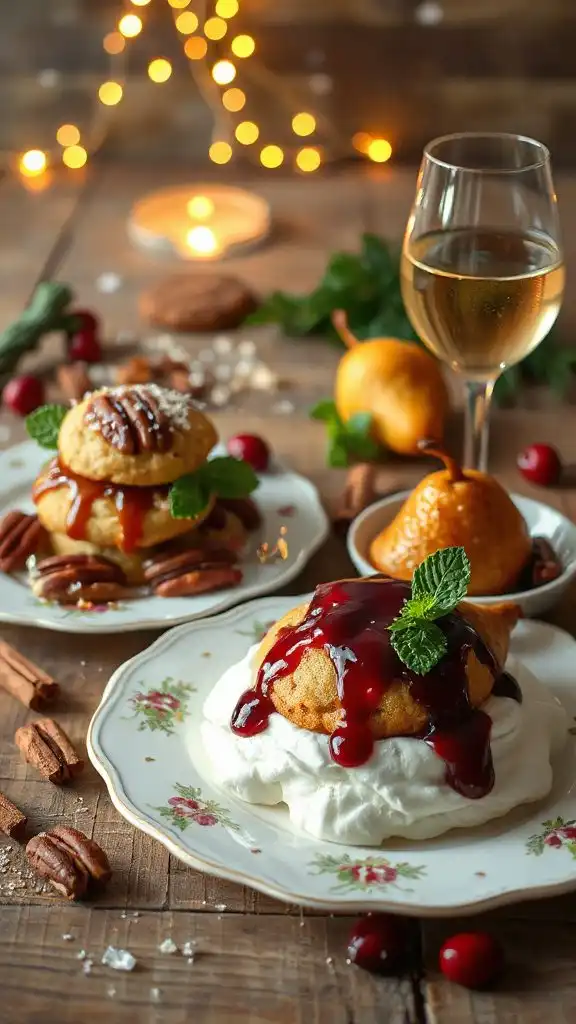 pecan pie cookies dessert wine