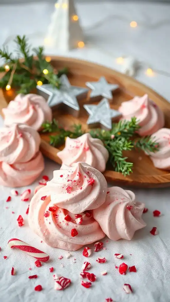 peppermint infused meringue delicacies