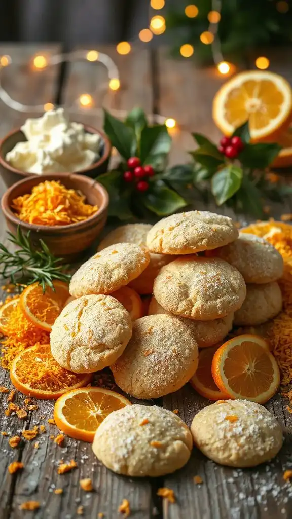 ricotta cookies with orange zest