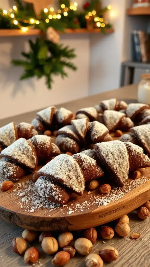 spiced chocolate hazelnut cookies