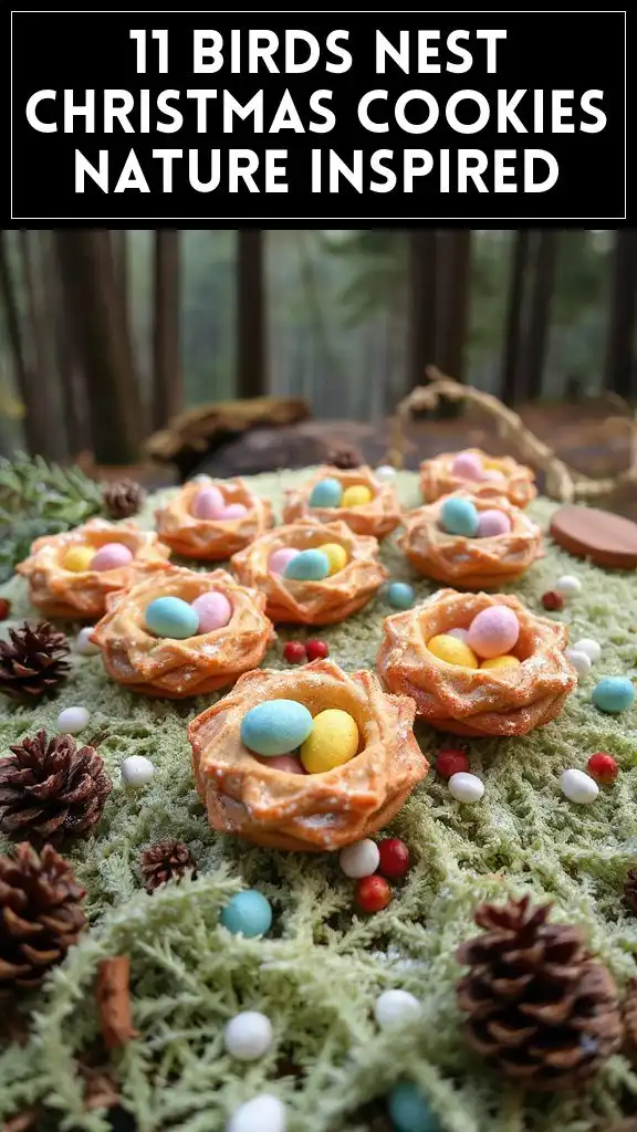 11 Birds Nest Christmas Cookies Nature Inspired