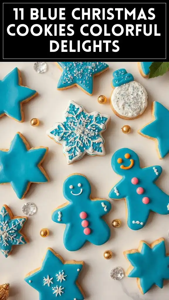 11 Blue Christmas Cookies Colorful Delights