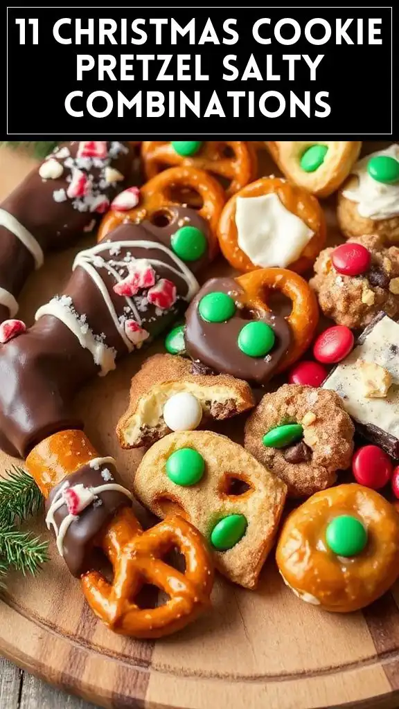 11 Christmas Cookie Pretzel Salty Combinations