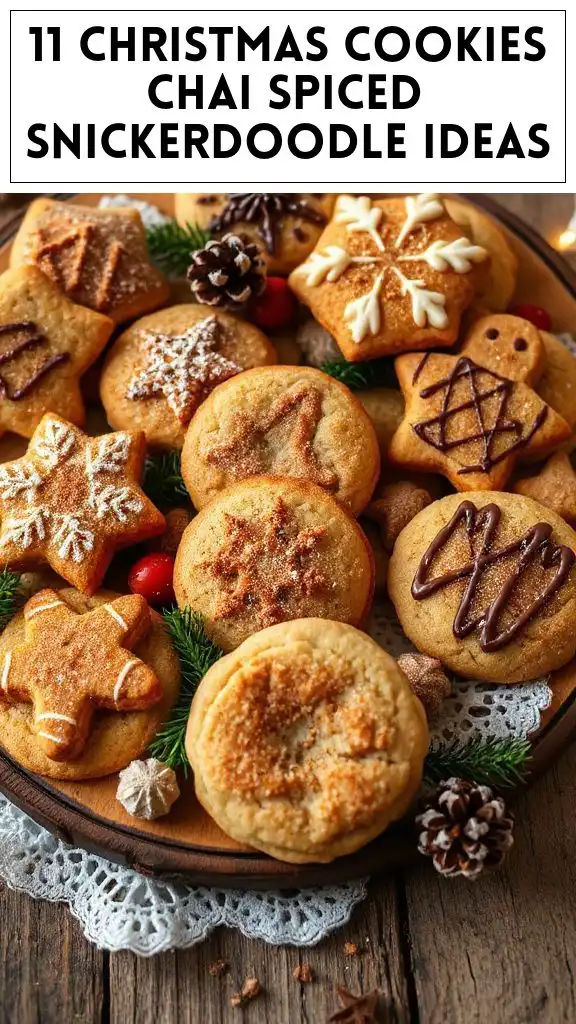 11 Christmas Cookies Chai Spiced Snickerdoodle Ideas