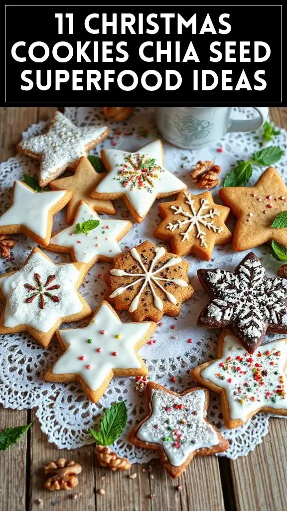11 Christmas Cookies Chia Seed Superfood Ideas