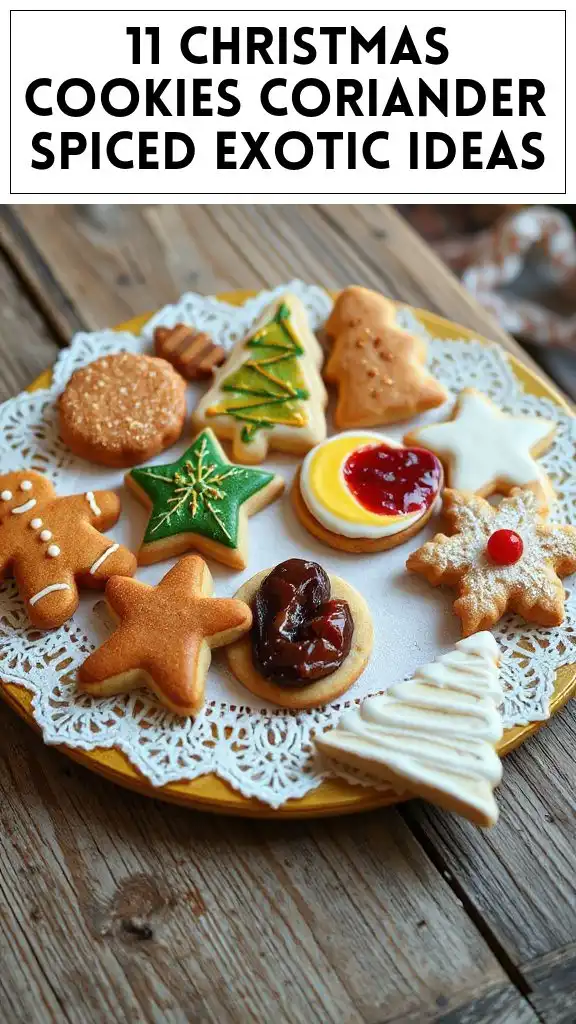11 Christmas Cookies Coriander Spiced Exotic Ideas